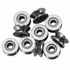 V624ZZ V Deep Groove Ball Bearing Pulley 10pcs For Rail