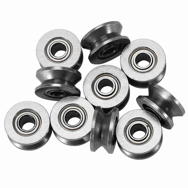 V624ZZ V Deep Groove Ball Bearing Pulley 10pcs For Rail