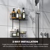 Epicano Shower Caddy Hanging, Anti-Swing Over Head Shower Caddy Rustproof