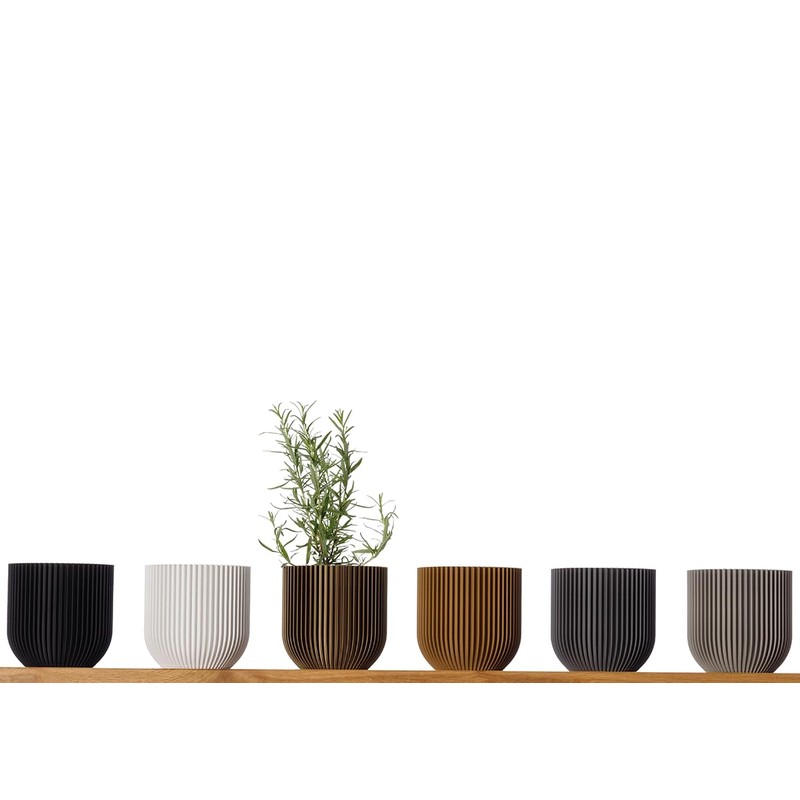 3D Vase Cloe Orchid Pot, Herb Pot, Planter, Shatterproof, Sustainable,