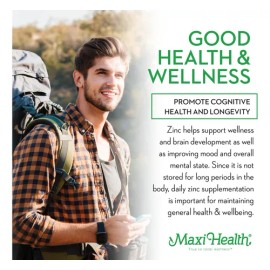 Pastillas De Zinc Maxi-health Con Citrato 10 Mg