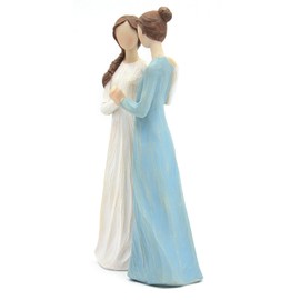 Vofstand Gifts for Sisters Women Friendship Figures: Sister Gifts Resin Sister Statue, Angel Figure Family Ornaments Gift for Christmas Day, Birthday Decoration Angel Sculpture