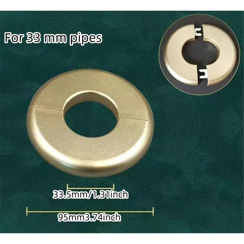 2 Pcs Wall Split Flange Self-Adhesive tape Round Escutcheon Various