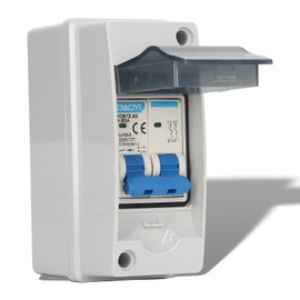 PV Solar Disconnect Switch, Miniature Circuit Breaker Overvoltage Protection,63A 1000V IP65 Waterproof Photovoltaic Isolator, with Transparent Cover, for Solar Panel PV System