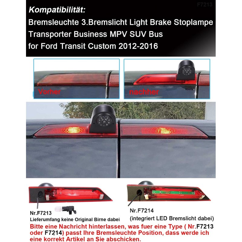 Auto Dritte Dach Top Mount Bremsleuchte Kamera Bremslicht Einparkkamera Rückfahrkamera