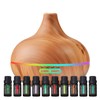 Ultimate Aromatherapy Diffuser & Essential Oil Set - Ultrasonic Top