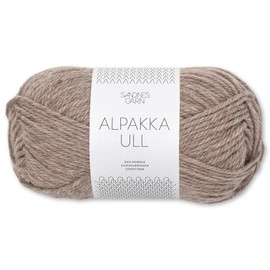 Frida's Wollhaus Sandnes 50 g Alpaca Ull Alpaca Wool Yarn, Knitting Winter Yarn, Warming, 37 Colours (2650 | Beige Mottled)