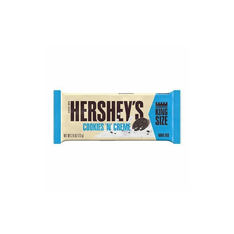 Hershey's Cookies 'n' Creme Candy Bar, 18 Count of 2.6