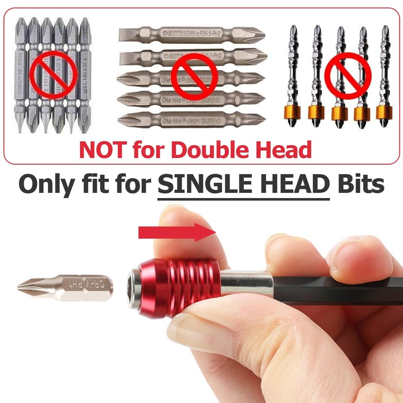 Bestgle 4 Pcs Drill Bit Extension Set, Magnetic Drill Screwdriver