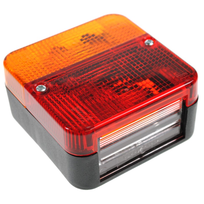 Maypole 12V Square Combination Lamp, 4 Function Stop; Tail; Indicator;