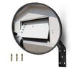 CNQLIS 8 Inch Convex Mirror Outdoor with Adjustable Wall Fixing