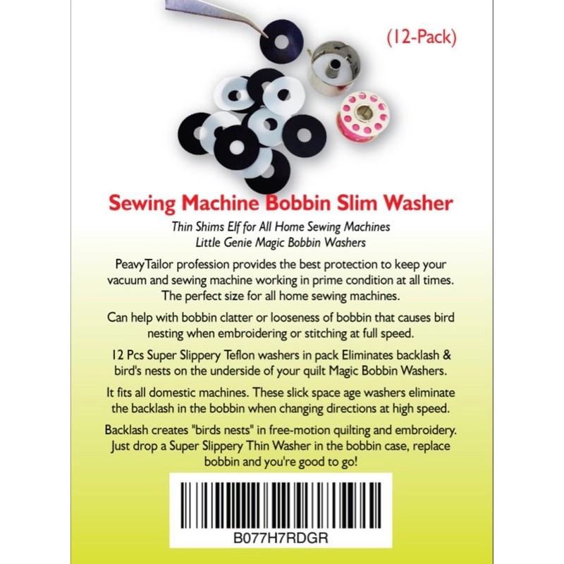 Sewing Machine Bobbin Thin Washer 12 Pcs , Shims Elf