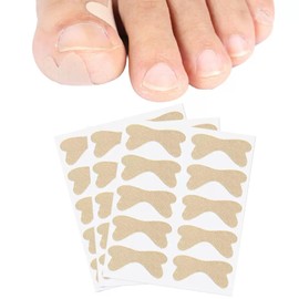 Zanchara Ingrown Toenail Treatment, 60Pcs Breathable Ingrown Toenail Strips,Painless Ingrown Toenail Tool for Nail Removal & Care, At-Home Pedicure Solution (Shape E)