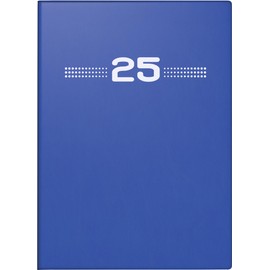 rido/idé Pocket Diary Model Perfect/Technik I (2025), 2 Pages = 1 Week, A6, 144 Pages, Plastic Cover, Blue