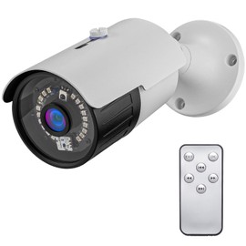 Security Camera, 2 Megapixels, Up to 256 GB, MicroSD Card Compatible, SD Card Recording, Indoor and Outdoor Use, Wired, Parking Lot, Entrance Security Camera, Surveillance Camera, AV Output