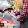 Chef Pomodoro Aluminum Turning Pizza Peel with Detachable Wood Handle