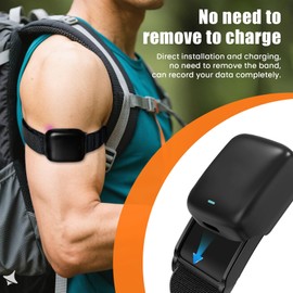 Anpzband Alpine Strap Compatible with Whoop 4.0, Sports Breathable Comfortable Whoop Bands for Men Women,Bicep Band for Wearable Health, Fitness & Activity Tracker