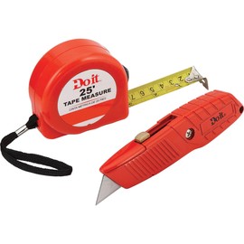 Do it 25 Ft. Tape Measure and Utility Knife Tool Set (2-Piece) - 1 Each