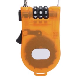 Motorcycle Helmet Lock, Retractable Cable Password Lock for Cabinets Tool Boxes 3 Digit Little Cable Lock ski Lock Long Distance 1M/3.28ft