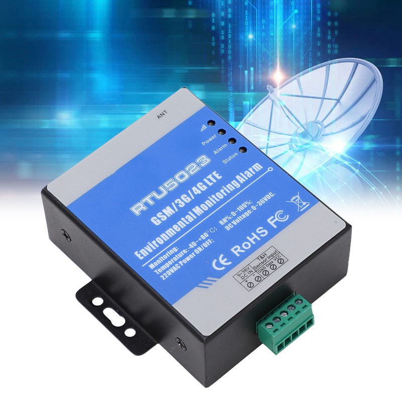 RTU5023 GSM 3G 4G LTE Environment Alarm 0‑36V Temperature Humidity