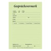 Conversation Notes DIN A5 Green Pad with 100 Sheets Telephone