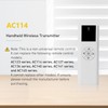 Sortfle AC114-06B Blinds Remote Control，6 Channel RF Transmitter(433.92Mhz) for Electric