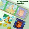 ENIKMOSD Children's Puzzle Magnetic Puzzle Animal Puzzle for Children from