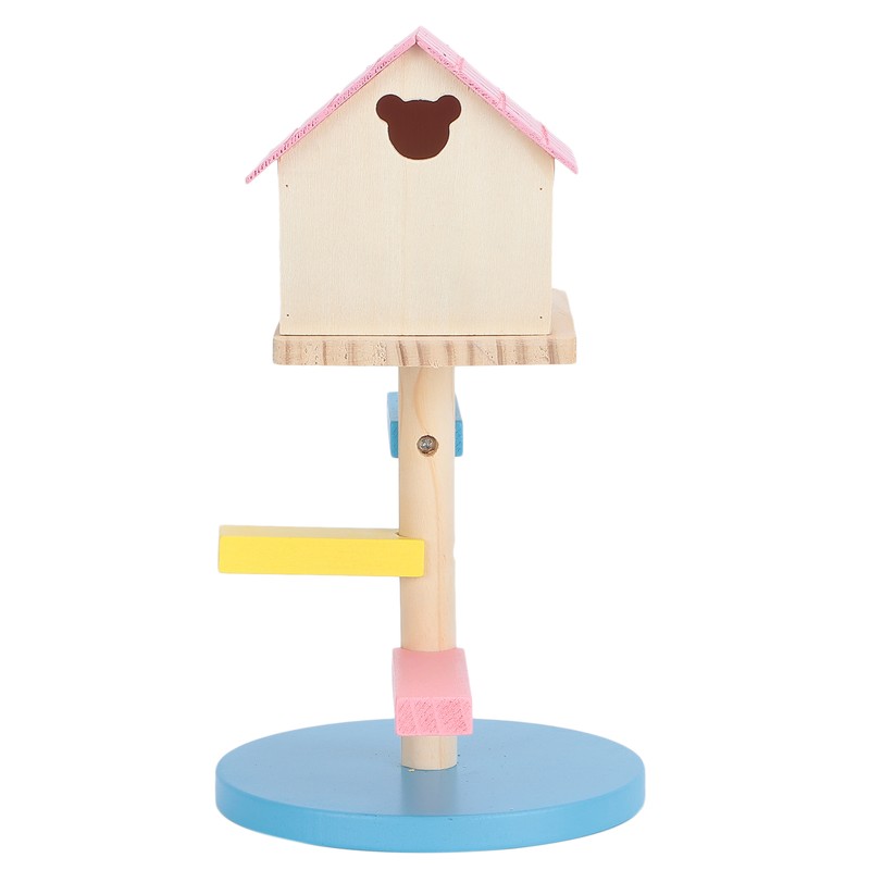 Hamster Loft Toy Wooden Durable Odorless Hamster House Climbing Ladders