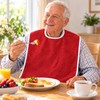 2 Pcs Adult Bibs for Eating – Large Terry Cloth