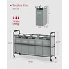 Tajsoon Laundry Sorter, Laundry Hamper 5 Section with Heavy Duty