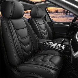JIAMAOXIN Car Seat Covers for Hyundai Palisade 2020-2025: Full Set Seat Covers Breathable Leather Vehicle Cushion Waterproof Protector (Only Fit for 5 Seat,Black)
