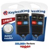KeylessKing* 2 Replacement Remote Key Fob for 1993 1994 1995