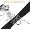 Erlandens SPT-2W Electrical Wire 18/2 Zip Cord with 20 Plugs,