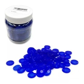 Nes Ficha Azul 100 Piezas De 2.8cm En Bote De Plástico