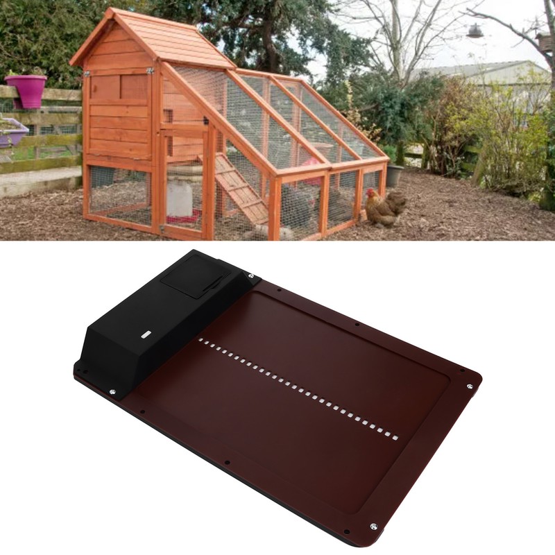 Automatic Chicken Coop Door Poultry Protection Door Light Sensing for
