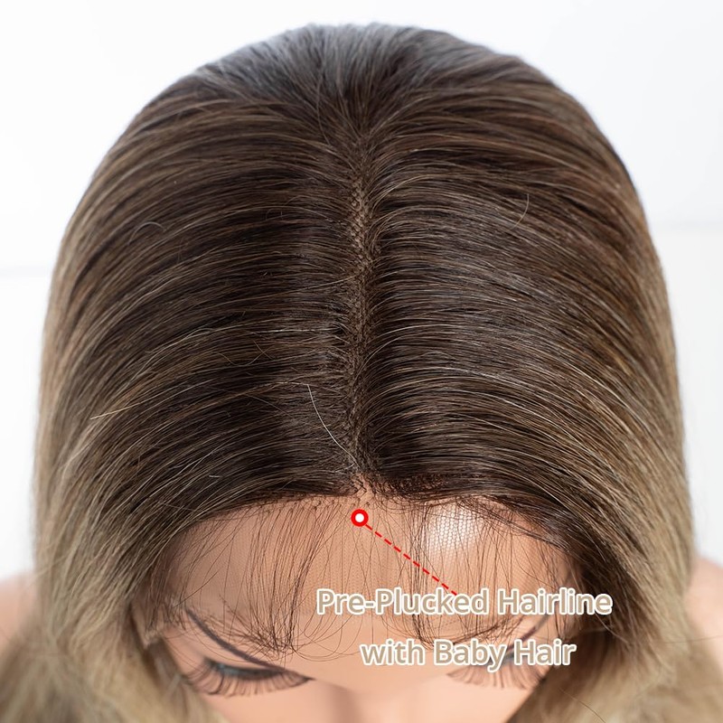 Style Icon Wig Transparent Lace Front Wigs Pre Plucked Glueness