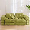 MAXYOYO Folding Sofa Bed, L-Shaped Convertible Sofa Bed with Armrest