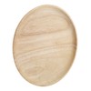 Elegant Round Wood Tea Tray Sushi Snacks Fruits Serving Plate