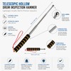Telescopic Tile Inspection Hammer for Building Checks – Stainless Steel
