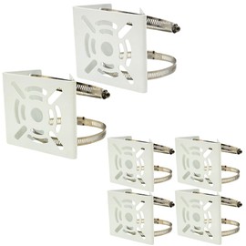 Tropchou Security Camera Mounting Hardware Cylinder Easy Stand Housing Stainless Steel White Set of 2