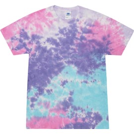 Colortone 100% Cotton Tie Dye T-Shirt for Women and Men, 4X-Large, Cotton Candy