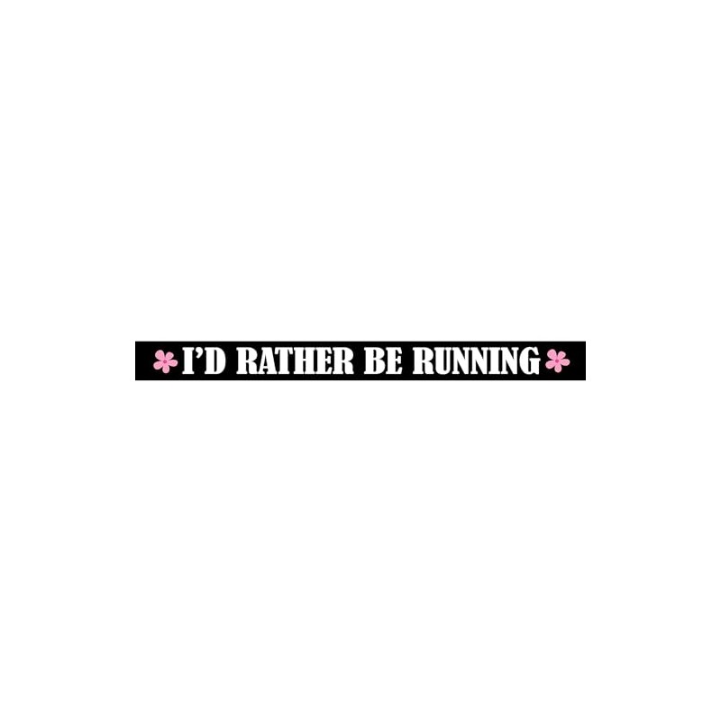 CafePress Rather Be Running License Plate Frame Chrome License Plate