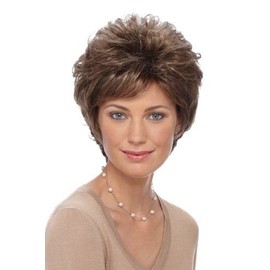 Estetica Design KATIE SHORT LAYERED CUT W/SOFT BANG. Womens Wig CARAMELKISS Color