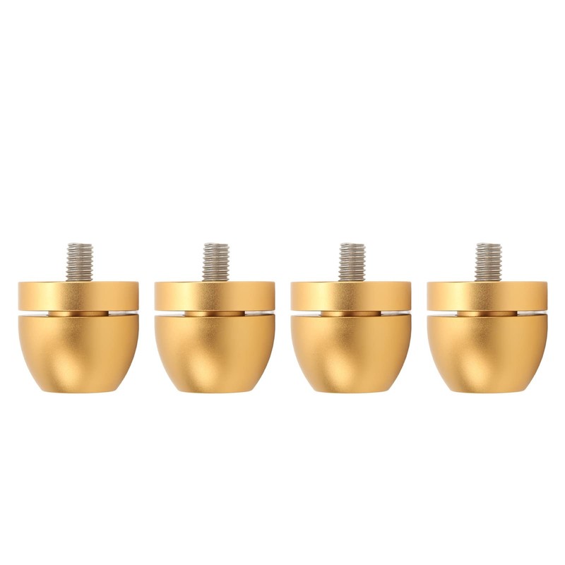 Aluminum Alloy Speaker Isolation Stand Feet Shock Absorption Pads for
