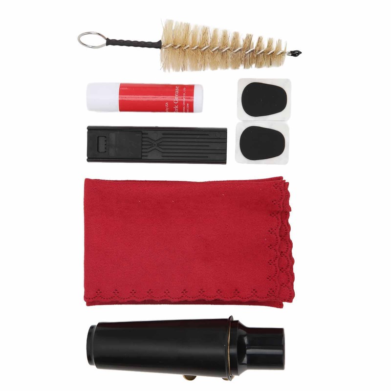 Tenor Saxophone Mouthpiece Kit Mouthpiece with Plastic Cap Cleaning Brush