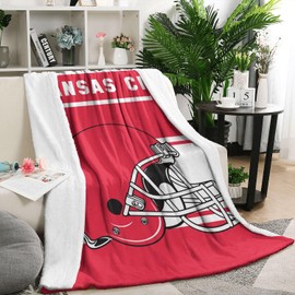 Striped hgdn Football Team Throw Blanket 60x50 Inches, Lightweight Warm Football Fans Fleece Blanket Gifts for Men Women