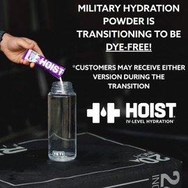 HOIST Premium Military Hydration Powder - Electrolyte Drink Mix- Powder Stick Pack, Peach Mango (12 Sticks Per Pack)