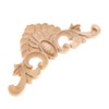 MUXSAM 4Pcs Wood Carved Applique Decorative Mouldings Wooden Corner Onlay