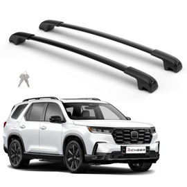 Richeer 300LBS Roof Rack Cross Bars for 2023-2026 Pilot with Side Rails,Lockable Heavy Duty Aluminum Cross Bar with Anti-Theft Locks for Cargo Racks Rooftop Luggage Canoe Kayak Bicycle