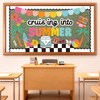 JarThenaAMCS 78Pcs Retro Summer Beach Bulletin Board Decor Set Groovy